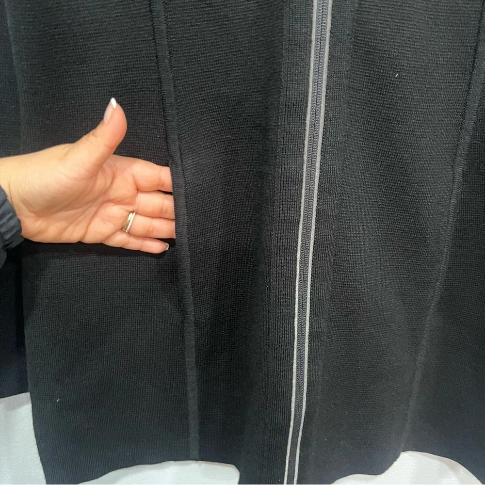 Athleta knit women full zip cardigan size M‎